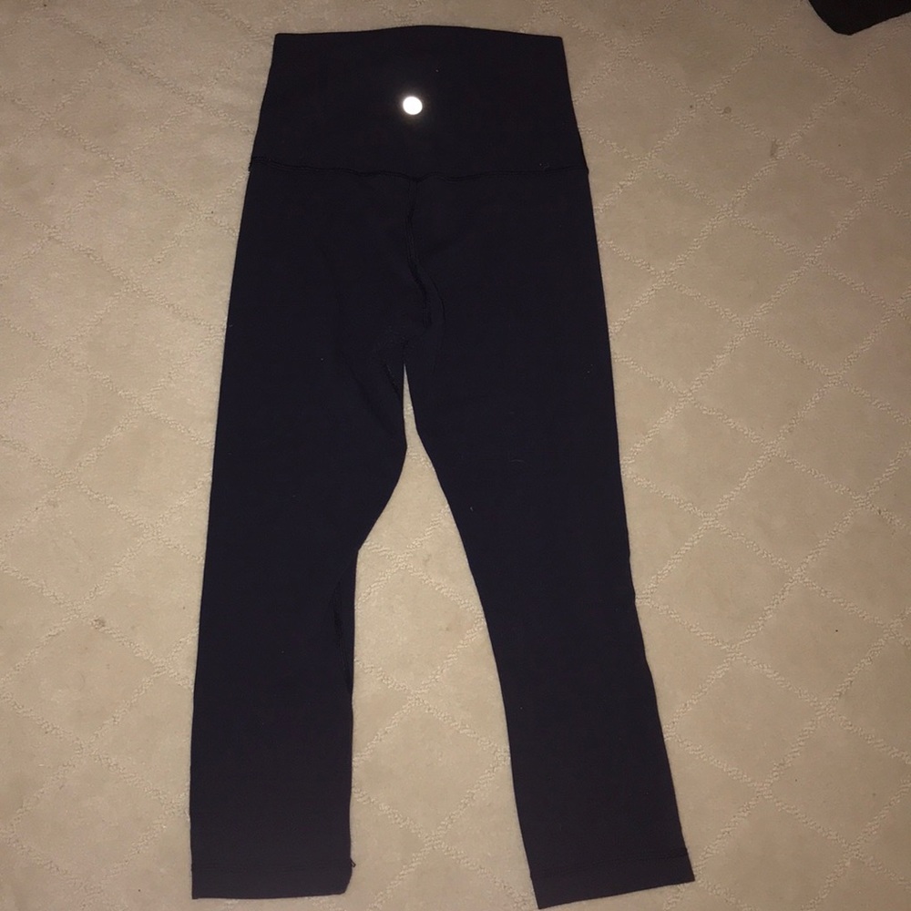 Navy Lululemon align cropped leggings size 2